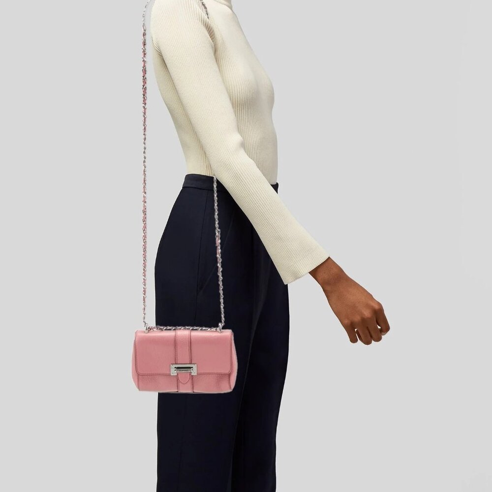 Aspinal of London Lottie Micro Bag Pink $1,000 New - Picture 2 of 16
